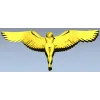 Крылатая фигура в барельефе - 3D модель STL для ЧПУ