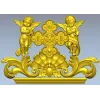 Ангельский картуш с крестом - 3D модель STL для ЧПУ