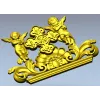 Ангельский картуш с крестом - 3D модель STL для ЧПУ