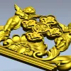 Ангельский картуш с крестом - 3D модель STL для ЧПУ