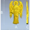 Рельефный ангел для фрезера в формате STL