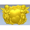 Сердечный дуэт ангелов - 3D модель STL для ЧПУ