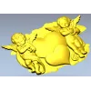 Сердечный дуэт ангелов - 3D модель STL для ЧПУ