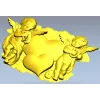 Сердечный дуэт ангелов - 3D модель STL для ЧПУ