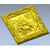 Богоматерь с Младенцем в барочном багете - STL 3D модель для ЧПУ