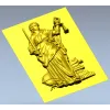 3D модель Фемиды в формате STL - барельеф для ЧПУ