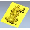 3D модель Фемиды в формате STL - барельеф для ЧПУ