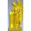 Скорбящий ангел у колонны - 3D модель STL для ЧПУ