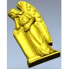 Скорбящий ангел у колонны - 3D модель STL для ЧПУ