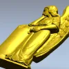 Скорбящий ангел у колонны - 3D модель STL для ЧПУ