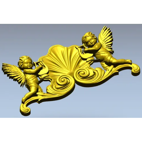 Дуэт путти с раковиной - 3D модель STL для ЧПУ