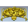 Рельефное панно "Ракушка с играющими путти" - stl модель для ЧПУ