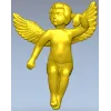 Херувим в полёте - 3D модель STL для ЧПУ