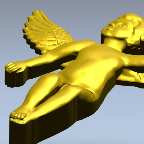 Херувим в полёте - 3D модель STL для ЧПУ
