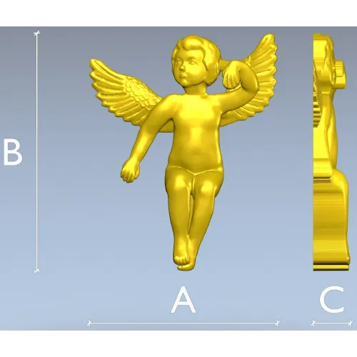 Херувим в полёте - 3D модель STL для ЧПУ