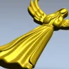 3D модель STL "Ангел Молитвы" для ЧПУ - рельефное панно