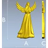 3D модель STL "Ангел Молитвы" для ЧПУ - рельефное панно