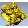 Поцелуй ангелов - 3D рельеф в формате STL для ЧПУ