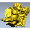 Поцелуй ангелов - 3D рельеф в формате STL для ЧПУ