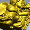Поцелуй ангелов - 3D рельеф в формате STL для ЧПУ