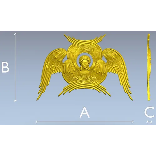 Серафим - stl модель ангела для ЧПУ