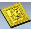 Резное панно "Виноградный путто" - 3D STL для ЧПУ