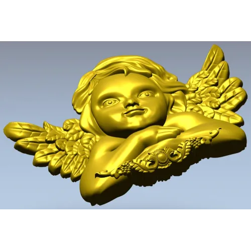 Cherubic Angel Relief STL for CNC Milling