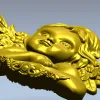 Cherubic Angel Relief STL for CNC Milling