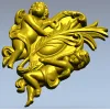 Картуш с ангелами - 3D STL для ЧПУ