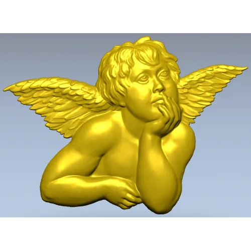 Мечтательный купидон - 3D STL рельеф для ЧПУ