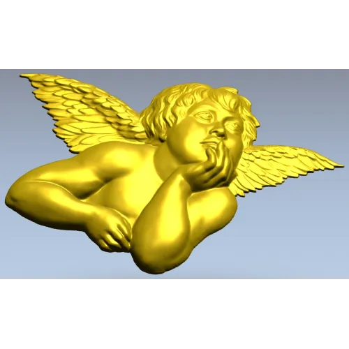 Мечтательный купидон - 3D STL рельеф для ЧПУ