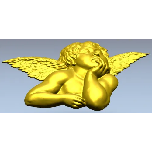 Мечтательный купидон - 3D STL рельеф для ЧПУ