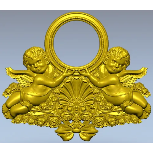Ангельский картуш - 3D модель STL для ЧПУ