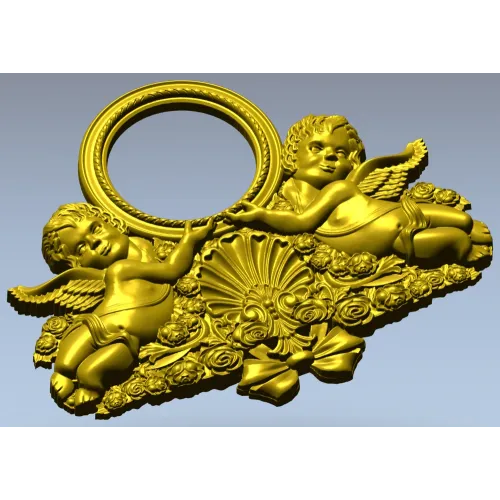 Ангельский картуш - 3D модель STL для ЧПУ