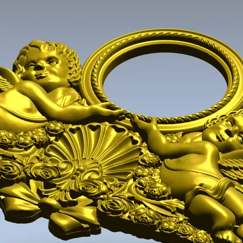 Ангельский картуш - 3D модель STL для ЧПУ