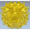 Ангел с картушами - 3D модель STL для ЧПУ