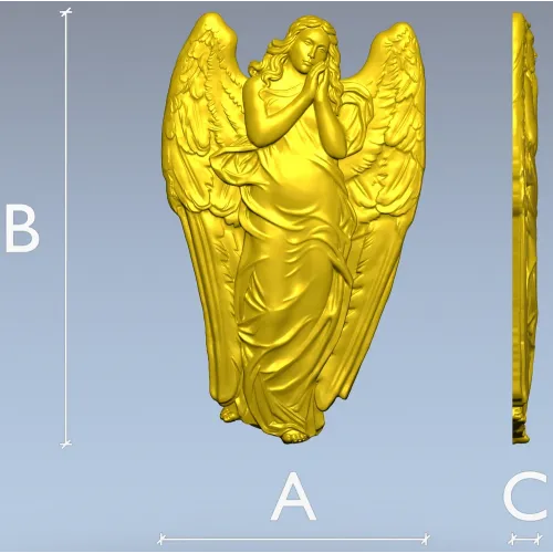 Рельефный ангел - 3D модель в формате STL для ЧПУ