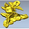 Рельефный ангел-воин - 3D модель в формате STL для ЧПУ