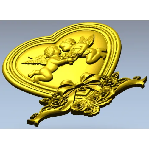 Сердечный поцелуй - 3D модель STL для ЧПУ