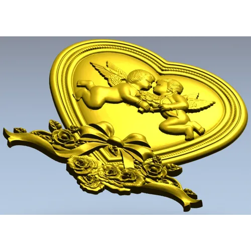 Сердечный поцелуй - 3D модель STL для ЧПУ