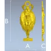 Ангел-барельеф в формате STL для ЧПУ