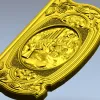 Панно "Богатырь в медальоне" - 3D модель STL для ЧПУ