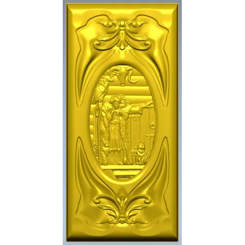 Baba Yaga relief panel - STL 3D model for CNC milling
