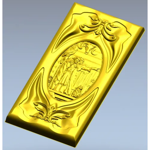 Baba Yaga relief panel - STL 3D model for CNC milling