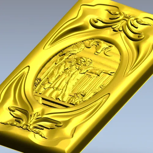 Baba Yaga relief panel - STL 3D model for CNC milling