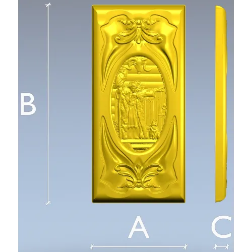Baba Yaga relief panel - STL 3D model for CNC milling