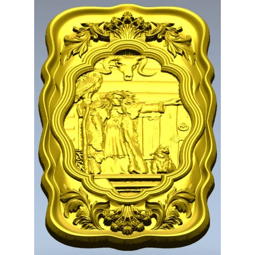 Врата Бабы-Яги - 3D панно в формате STL для ЧПУ