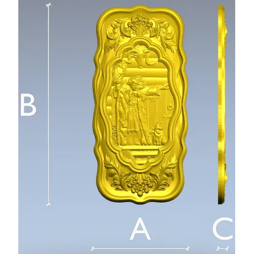 Врата Бабы-Яги - 3D панно в формате STL для ЧПУ