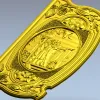 Декоративная 3D модель "Баба-Яга у порога" - STL для ЧПУ