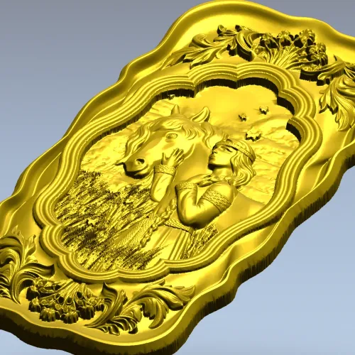Белая Русь - 3D модель STL панно для ЧПУ фрезера
